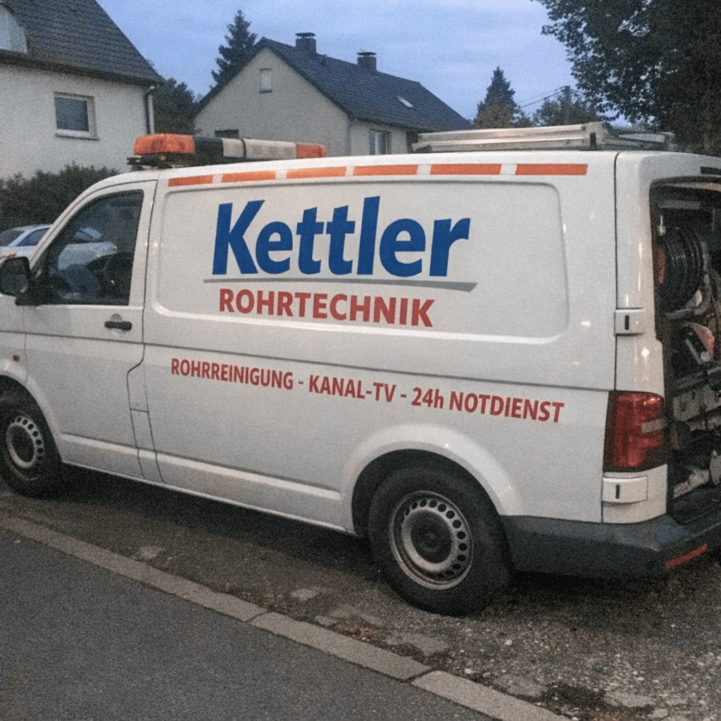 Einsatzfahrzeug vom Rohrverstopfung Notdienst